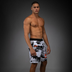 Pánské šortky UFC Zenith by Venum Authentic Fight Week - bílo/černé