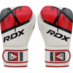 RDX Boxerské rukavice F7 Ego - bílo/červené
