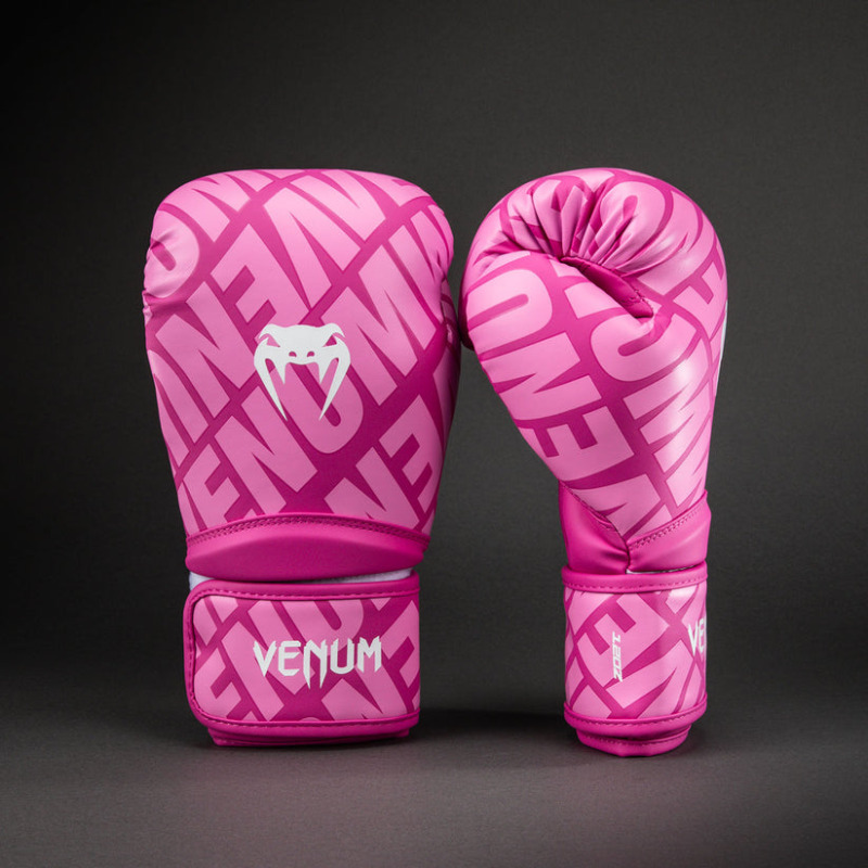 Boxerské rukavice Venum Contender 1.5 XT 3D  - růžovo/bílé